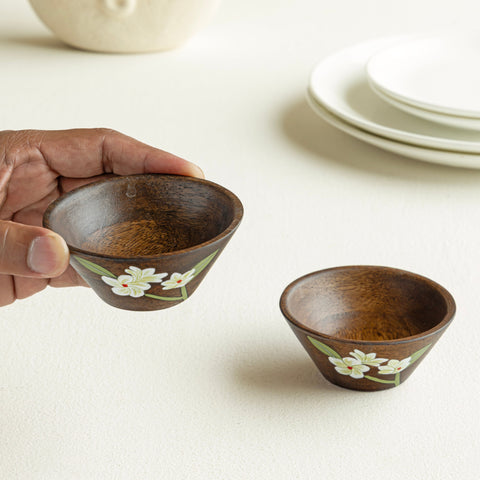 Bella Mango Wood Dip Bowls (Set of 2)