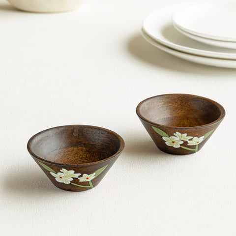 Bella Mango Wood Dip Bowls (Set of 2)