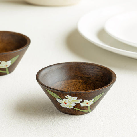 Bella Mango Wood Dip Bowls (Set of 2)