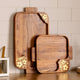 Aurelia Wooden Small Tray with Brass Inlay