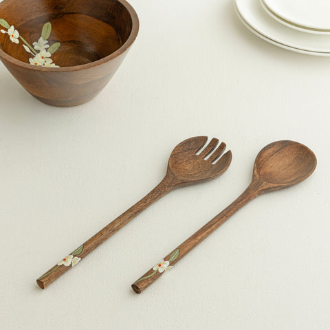 Bella Mango Wood Salad Spoon (Set of 2 Pcs)