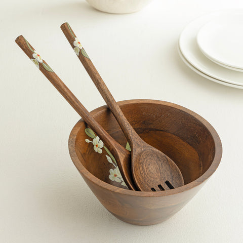 Bella Mango Wood Salad Spoon (Set of 2 Pcs)