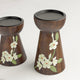 Bella Wooden Candle Stand (Set of 2) without Candles