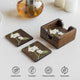 Bella Mango Wood Coasters with Stand (Set of 4)
