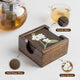 Bella Mango Wood Coasters with Stand (Set of 4)