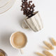 Grey Stripes Ceramic Tea/Coffee Cups (Set of 2)