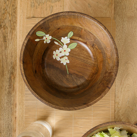 Bella Mango Wood Large/Salad Bowl (11 Inch)