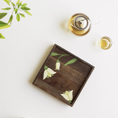 MIRRA Handpainted Wooden Medium Tray (New Launch)