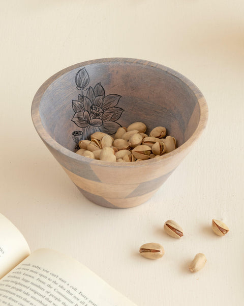 Eva Mango Wood Snack/Small Bowl - Aurum Crafts
