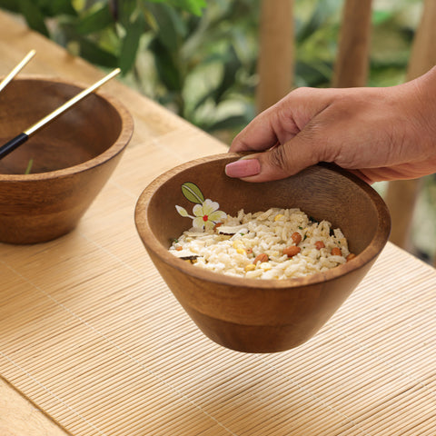 Bella Mango Wood Snack/Small Bowl (6 Inch)