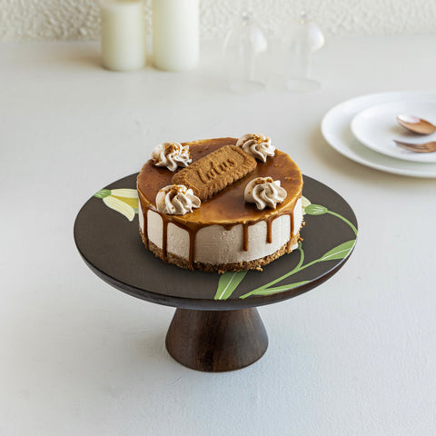 MIRRA Handpainted Wooden Cake Stand