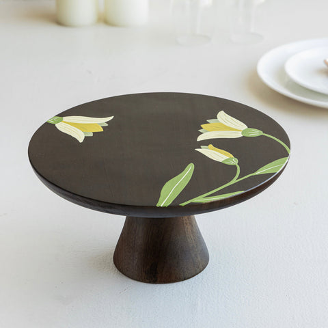 MIRRA Handpainted Wooden Cake Stand
