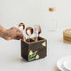MIRRA Handpainted Wooden Cutlery Stand