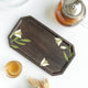 MIRRA Handpainted Wooden Snack Platter cum Small Tray