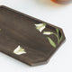 MIRRA Handpainted Wooden Snack Platter cum Small Tray