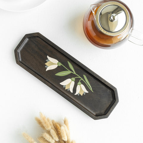 MIRRA Handpainted Wooden Sleek Platter