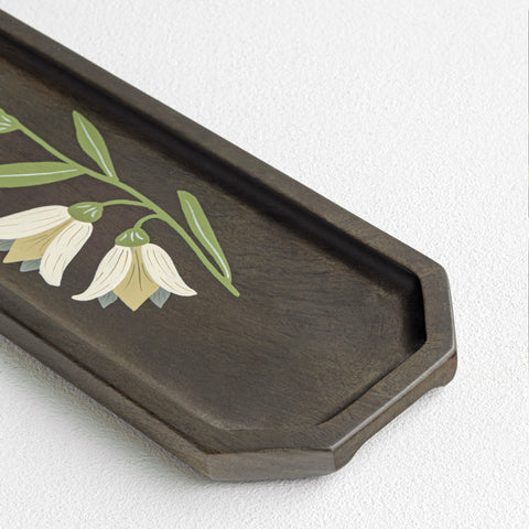 MIRRA Handpainted Wooden Sleek Platter