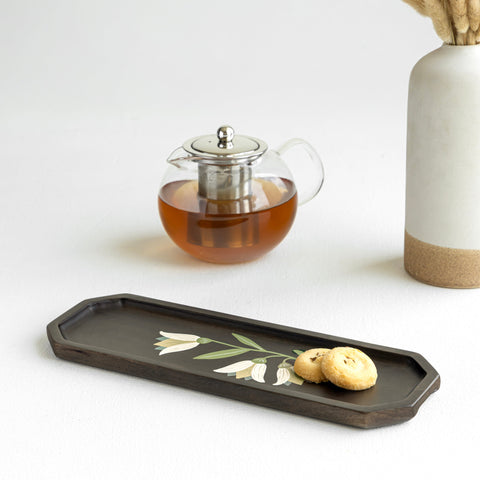 MIRRA Handpainted Wooden Sleek Platter