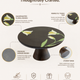 MIRRA Handpainted Wooden Cake Stand