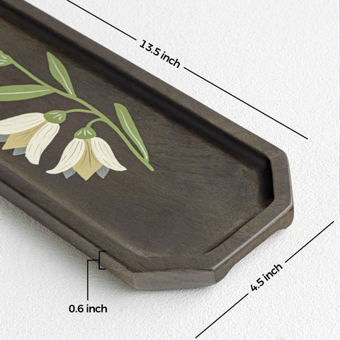 MIRRA Handpainted Wooden Sleek Platter