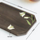 MIRRA Handpainted Wooden Snack Platter cum Small Tray
