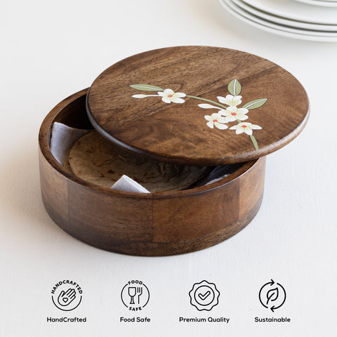 Bella Mango Wood Roti Box