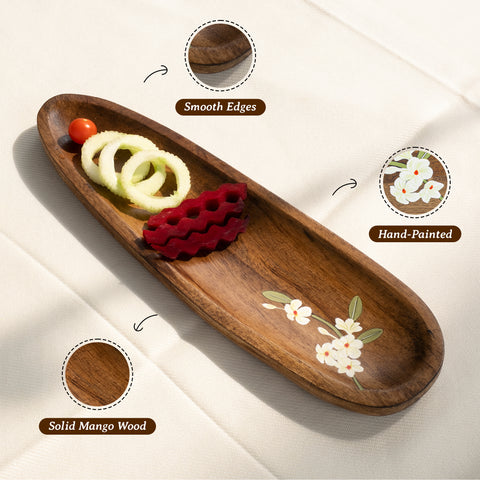 Bella Mango Wood Sleek Platter