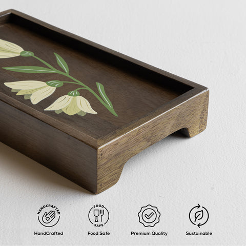 MIRRA Handpainted Wooden Small Tray