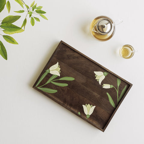 MIRRA Handpainted Wooden Large Tray (New Launch)