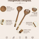 Bella Mango Wood Salad Spoon (Set of 2 Pcs)