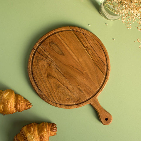 Acacia Wooden Pizza Platter - Aurum Crafts