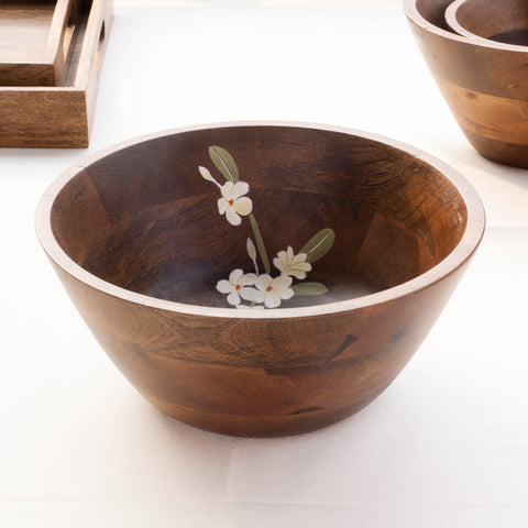 Bella Mango Wood Large/Salad Bowl - Aurum Crafts